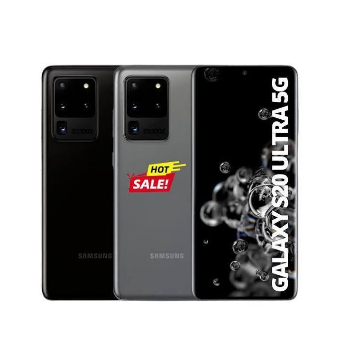 Galaxy S20 Ultra 5G 12GB Ram 128 /256GB Rom ,Battery 5000mAH, Excellent Condition (SPOTLESS),Sim Ejector Pin + FREE 45WTTS FAST CHARGER WITH QUALITY CABLE, Unlocked