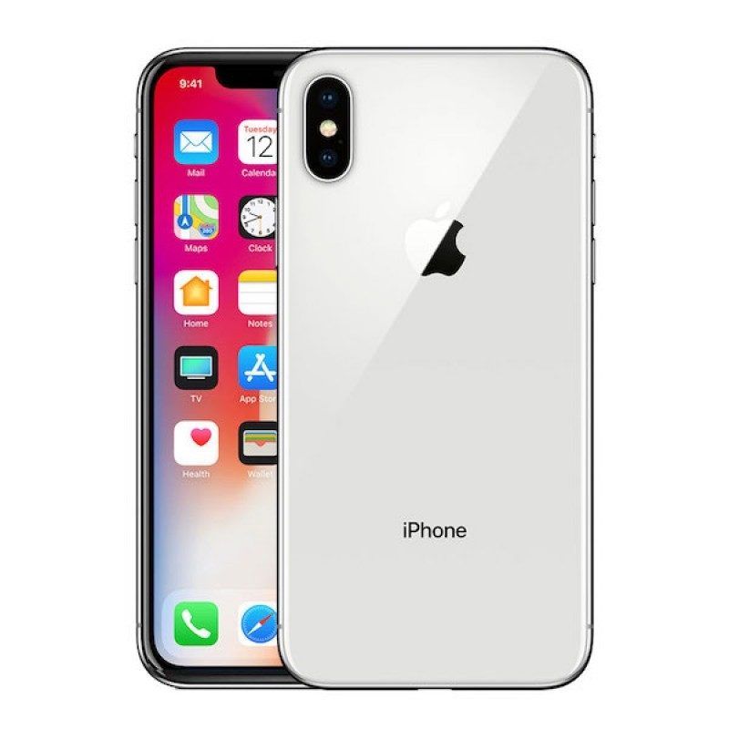 Apple iPhone X 256GB,a landmark phone with an all-screen OLED display, Face ID, A11 Bionic chip, and dual 12MP cameras, replacing the home button for a futuristic design