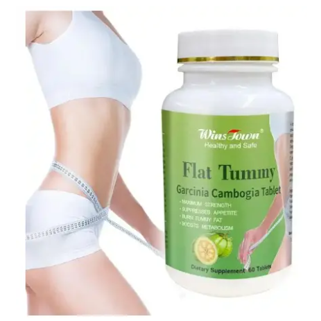 Flat Tummy Tablet With Garcinia Cambogia (800mg) Wins Town Flat Tummy Pills Garcinia Cambogia 60 Capsules Burns Tummy, Suppresses Appetite, and Boosts Metabolism High Quality Effective Flat Tummy tabl