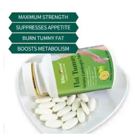 Flat Tummy Tablet With Garcinia Cambogia (800mg) Wins Town Flat Tummy Pills Garcinia Cambogia 60 Capsules Burns Tummy, Suppresses Appetite, and Boosts Metabolism High Quality Effective Flat Tummy tabl