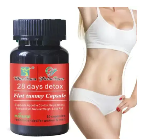 28 day Revitalize & Slim: 28-Day Detox Flat Tummy Capsules with Organic Tea and Weight Loss Women Multivitamins Chewable