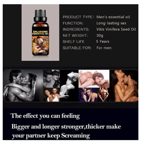 Max Man Men Enlarging Cream Essential Oil Set - Penis Enlargement Enhancement Stronger Cream Essential Oil Time Delay Lasting Boost Strength Longer