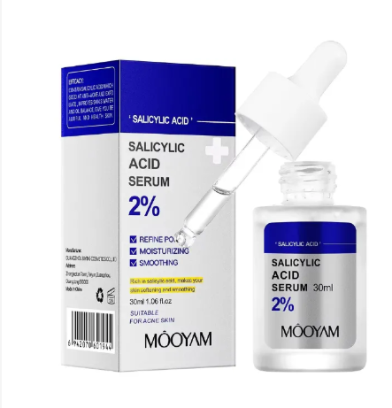 Salicylic Acid Serum Acne Remover Pimples Remover Acne Repair Oil Control Salicylic Acid Serum 30ml Dark Spot Remover Blackhead Cleansing Nourishing - MOOYAM