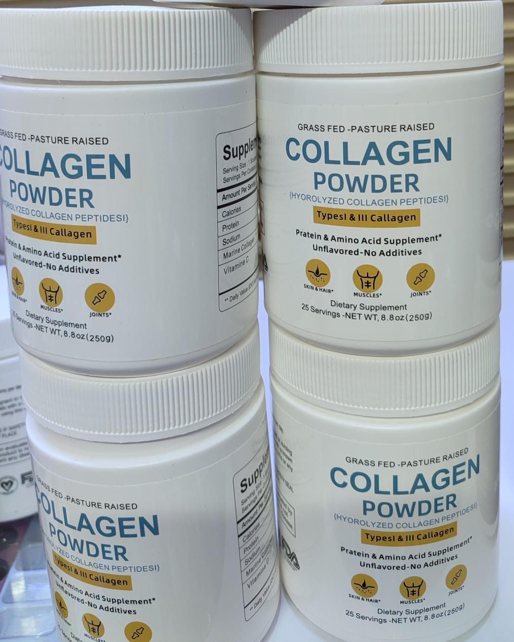 Collagen Powder -Premium Hydrolyzed Collagen Peptides Powder
Multi-Type Collagen Protein for Skin, Hair, Nails & Joint Support