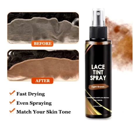 Lace Tint Spray For Lace Wigs For Closures, Wigs And Closure Front-Dark Brown