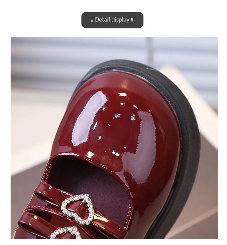 Children's Princess Girls PU Leather Dance Dress Shoes Kids Girls Dress Party Shoes Flats For Kids Performance School Shoes