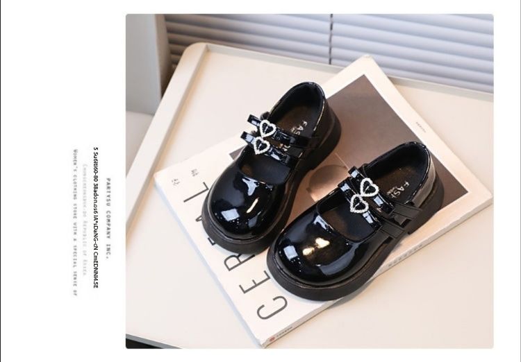 Children's Princess Girls PU Leather Dance Dress Shoes Kids Girls Dress Party Shoes Flats For Kids Performance School Shoes