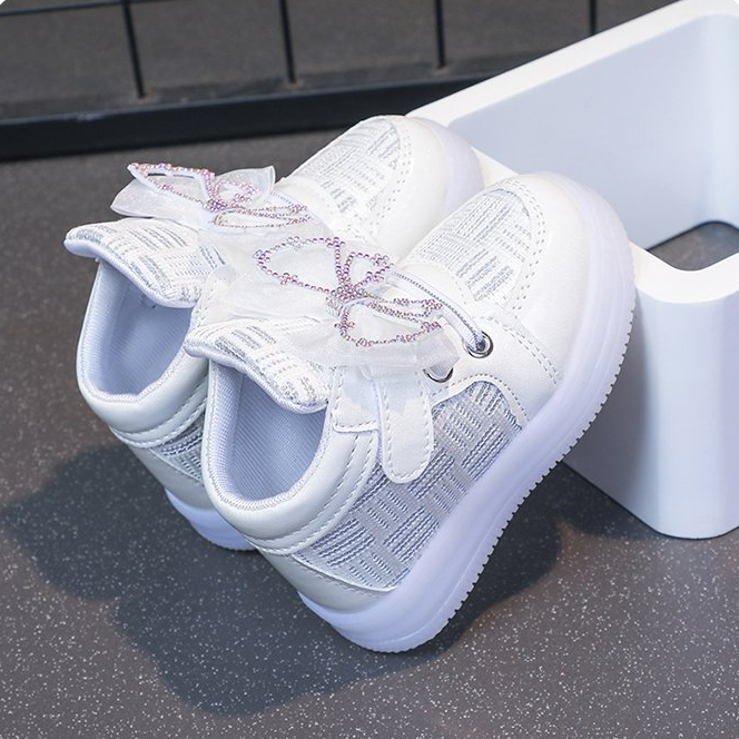 Latest Fashion Spring Autumn Children Lighting Sneakers Rhinestone Princess Girl/unisex Board Shoes