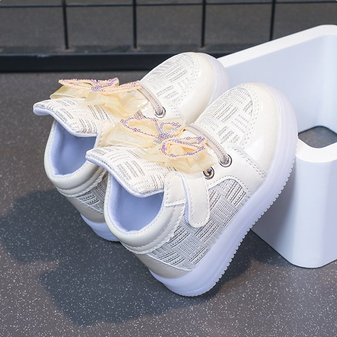 Latest Fashion Spring Autumn Children Lighting Sneakers Rhinestone Princess Girl/unisex Board Shoes