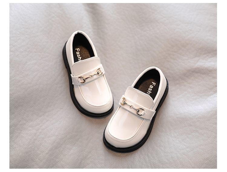 New Style unisex Slip on Loafers School Children Casual Dress Leather Shoes
