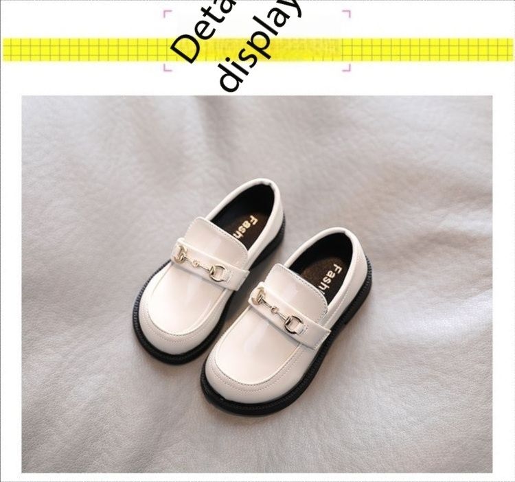 New Style unisex Slip on Loafers School Children Casual Dress Leather Shoes