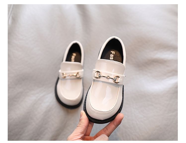 New Style unisex Slip on Loafers School Children Casual Dress Leather Shoes