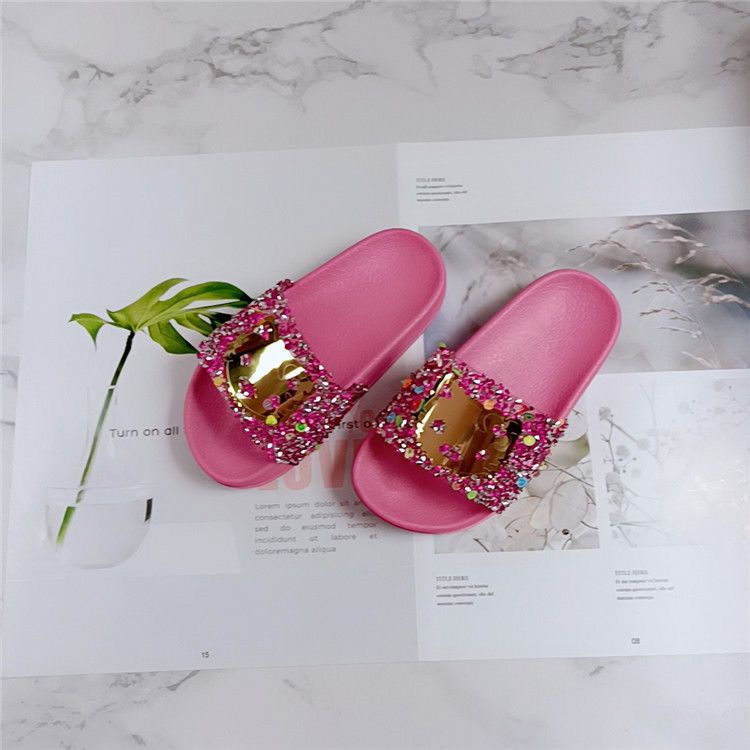 Fashion Summer childrens Wear Crystal Shoes Kids Inside Home Soft Floor Cartoon Cute Princess Lisa Children's Slippers
No reviews yet