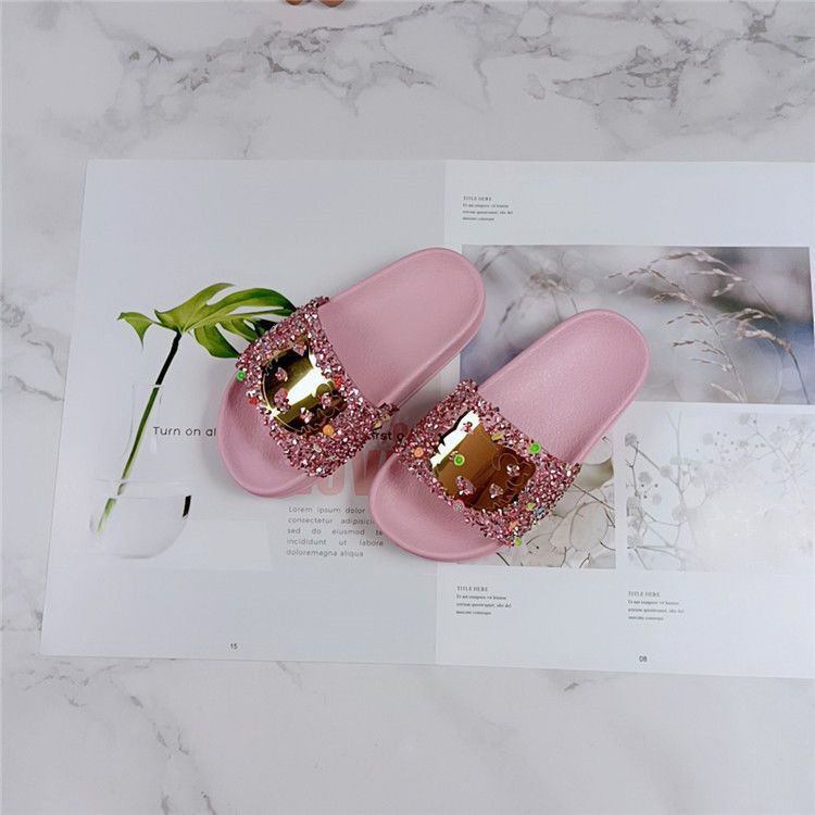 Fashion Summer childrens Wear Crystal Shoes Kids Inside Home Soft Floor Cartoon Cute Princess Lisa Children's Slippers
No reviews yet