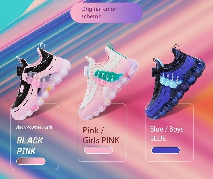2024 new fashion Children shoes breathable sneakers kids button shoes casual shoes