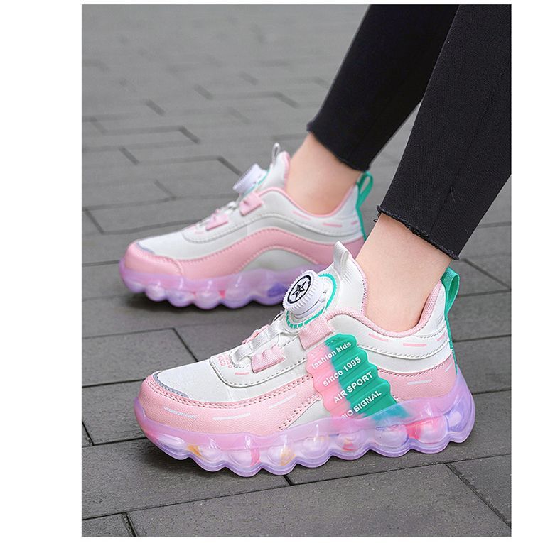 2024 new fashion Children shoes breathable sneakers kids button shoes casual shoes