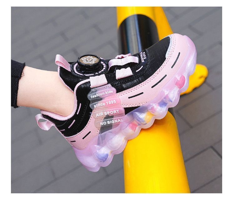2024 new fashion Children shoes breathable sneakers kids button shoes casual shoes