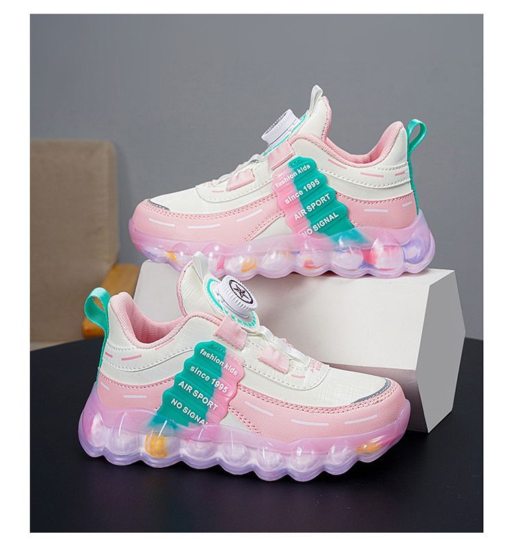 2024 new fashion Children shoes breathable sneakers kids button shoes casual shoes