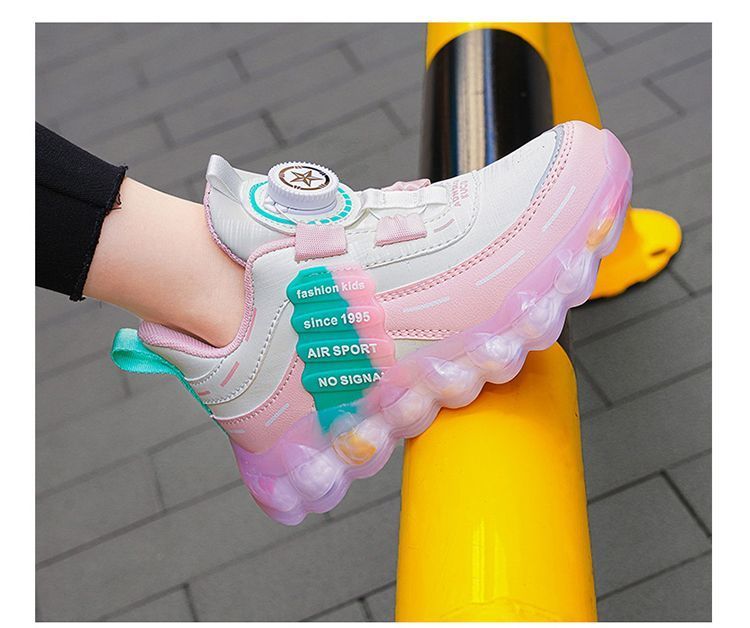 2024 new fashion Children shoes breathable sneakers kids button shoes casual shoes