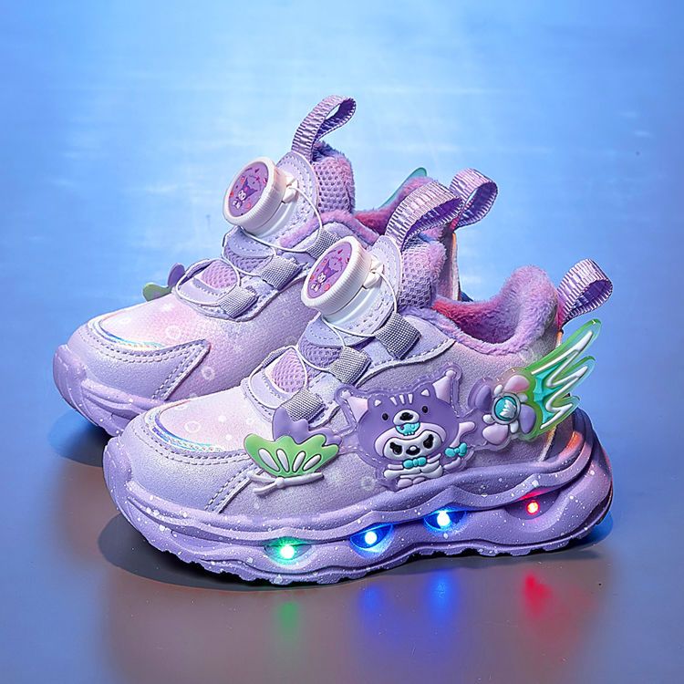Wholesale Of High-Quality Female Children's Ball Shoelaces With Flashing Lights unisex Kid Shoes 2024