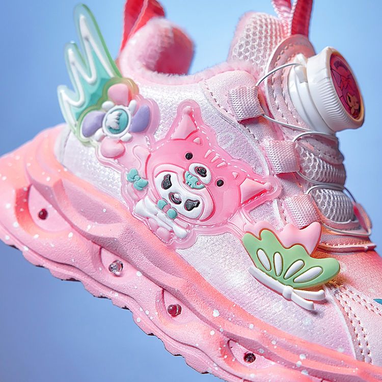 Wholesale Of High-Quality Female Children's Ball Shoelaces With Flashing Lights unisex Kid Shoes 2024