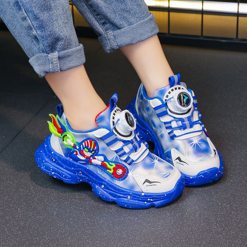 Wholesale Of High-Quality Female Children's Ball Shoelaces With Flashing Lights unisex Kid Shoes 2024