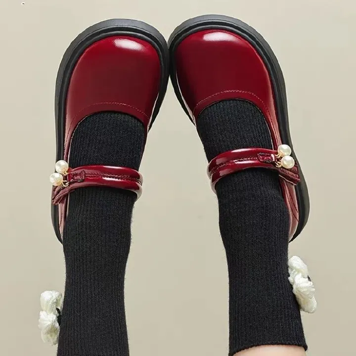 Girls Princess shoes summer light breathable small pearl pendant Mary Jane single shoes wholesale
