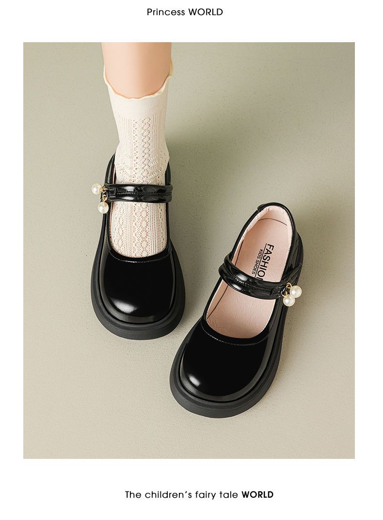 Girls Princess shoes summer light breathable small pearl pendant Mary Jane single shoes wholesale