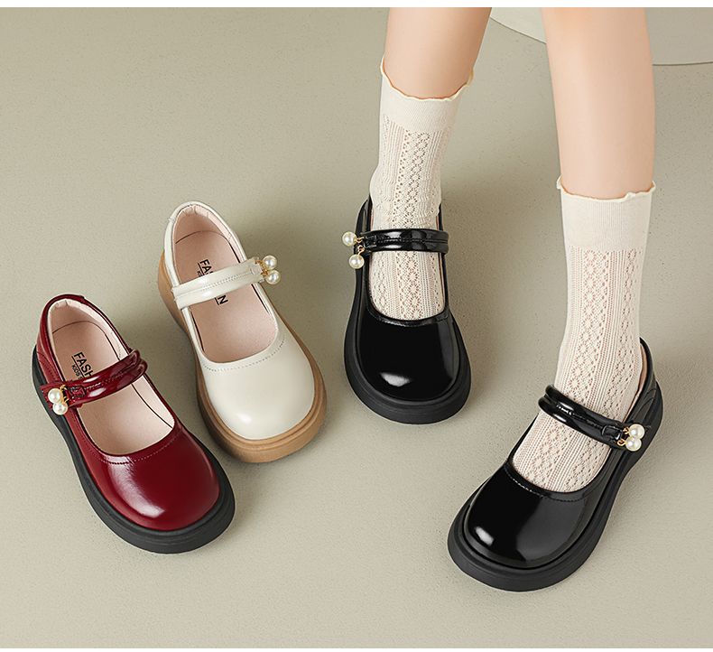 Girls Princess shoes summer light breathable small pearl pendant Mary Jane single shoes wholesale