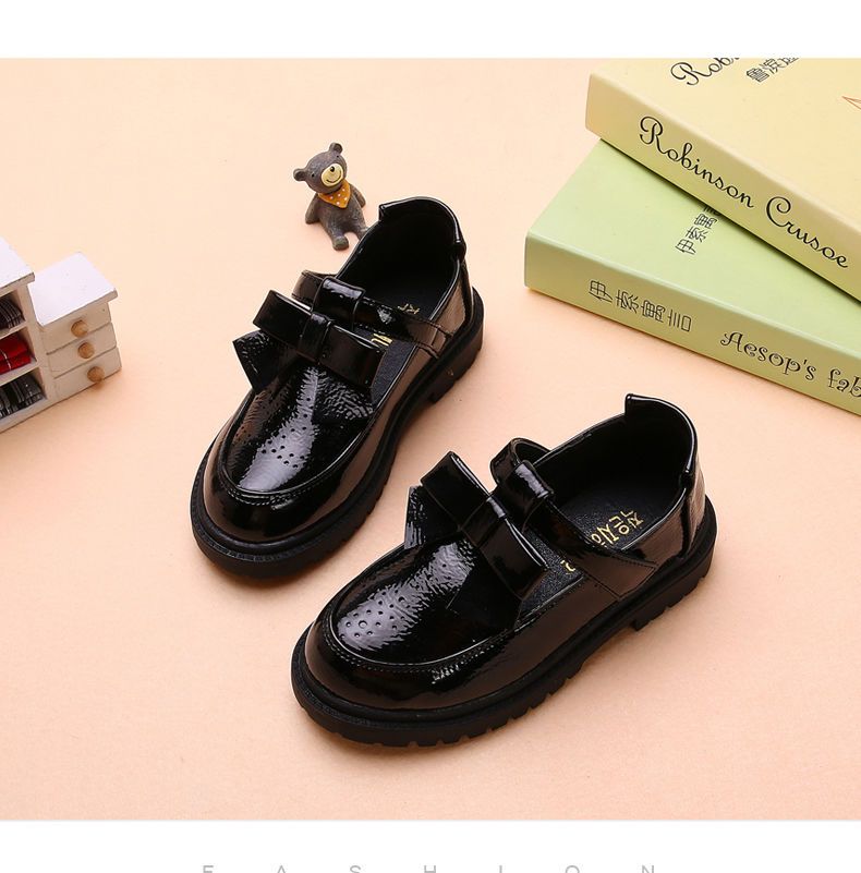 Factory New Arrival Girl Mary Jane Shoes Girl Flat School Shoes girls dress black shoes