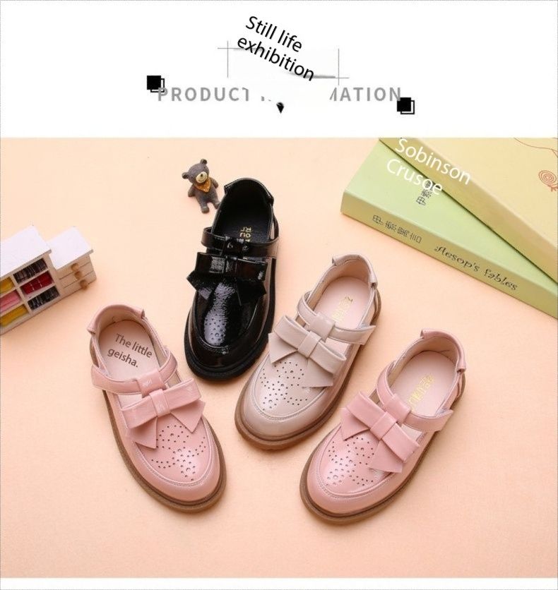 Factory New Arrival Girl Mary Jane Shoes Girl Flat School Shoes girls dress black shoes