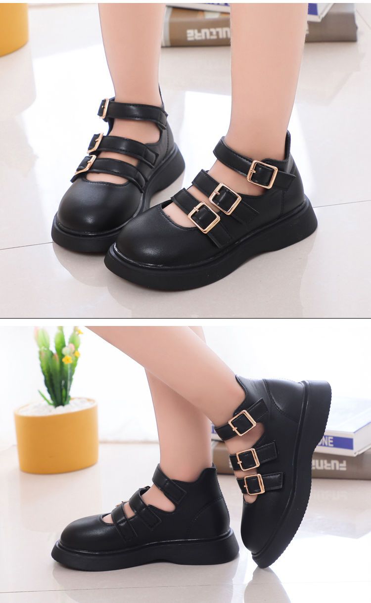 Factory New Arrival Girl Mary Jane Shoes Girl Flat School Shoes girls dress black shoes