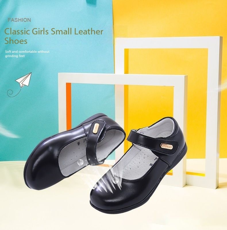 XS88001 Itec leather uniform mary jane genuine leather kid footwear children leather shoe girl school shoes for girls with bow