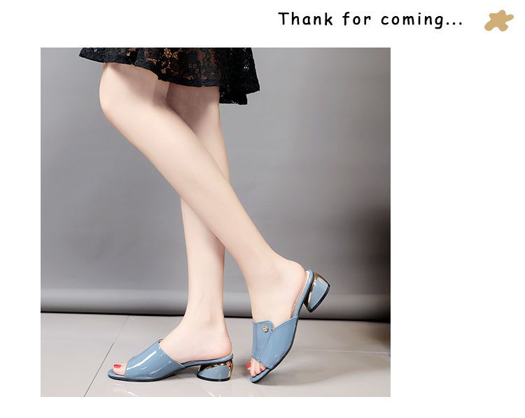 Red Sexy Pu Soft Leather Female Flip flop Slippers Summer Fashion Heels Slides Shoes Girls Comfortable Sandals