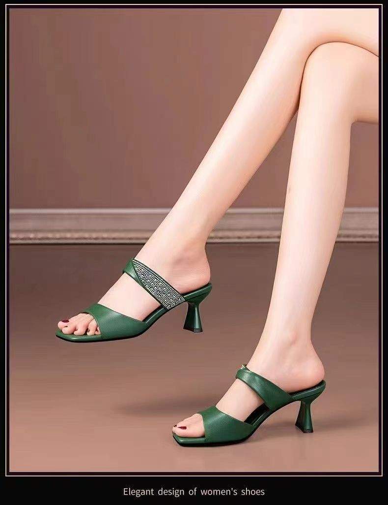 New arrival fashion sexy solid color hollow out stiletto high heels outdoor temperament plus size party sandals women pumps