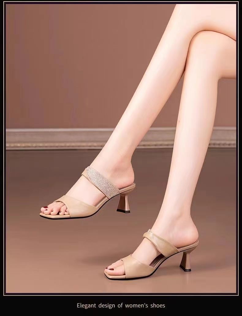 New arrival fashion sexy solid color hollow out stiletto high heels outdoor temperament plus size party sandals women pumps