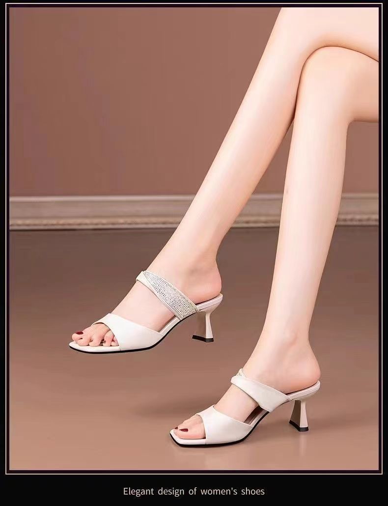 New arrival fashion sexy solid color hollow out stiletto high heels outdoor temperament plus size party sandals women pumps