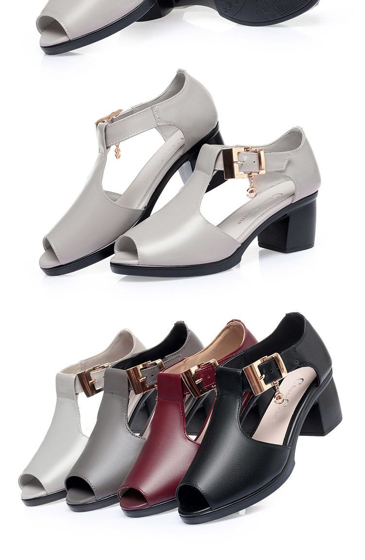 QUICK SELL SOLD AT 30% DISCOUNT High Quality 2025 Peep toe fashion casual mom's /Ladies/Girls chunky heel platform shoe Slides FIRST CLASS sandals 5colors 35- 43 size