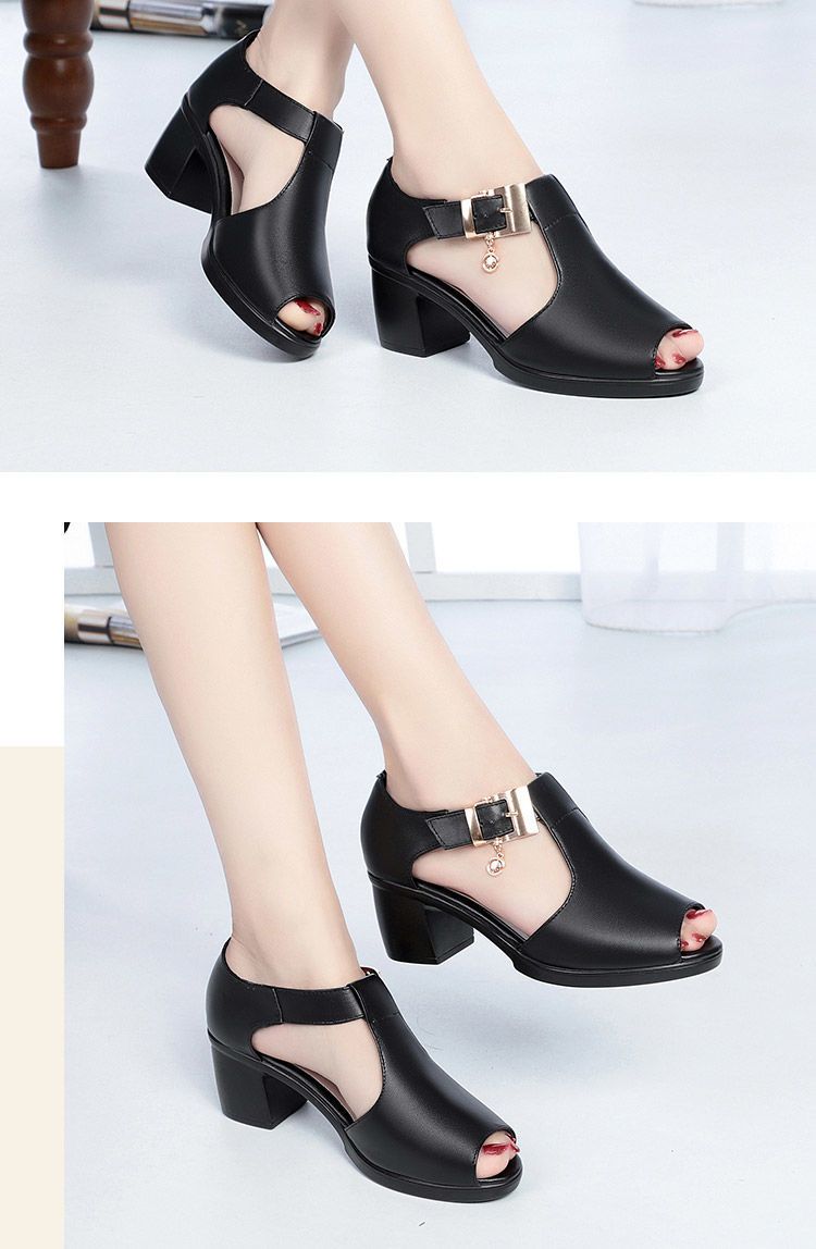 QUICK SELL SOLD AT 30% DISCOUNT High Quality 2025 Peep toe fashion casual mom's /Ladies/Girls chunky heel platform shoe Slides FIRST CLASS sandals 5colors 35- 43 size