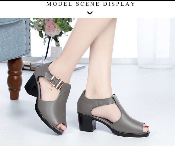 QUICK SELL SOLD AT 30% DISCOUNT High Quality 2025 Peep toe fashion casual mom's /Ladies/Girls chunky heel platform shoe Slides FIRST CLASS sandals 5colors 35- 43 size