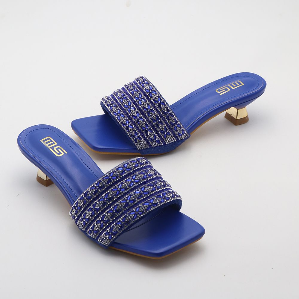 Y black white blue ladies 4cm low cat heels shoes pu female open toe flip-flops women heeled sandals
