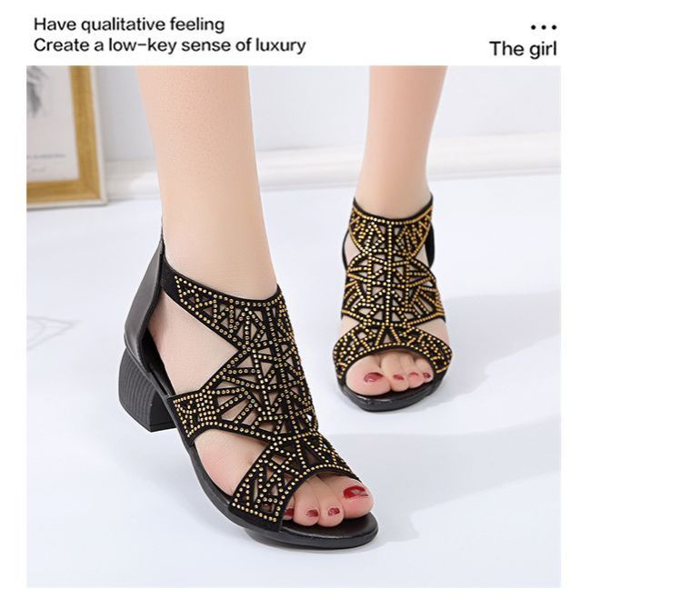 Women Summer Wedge Sandals Fashion Fish Mouth Pumps Sexy Hollow Out Shoes
