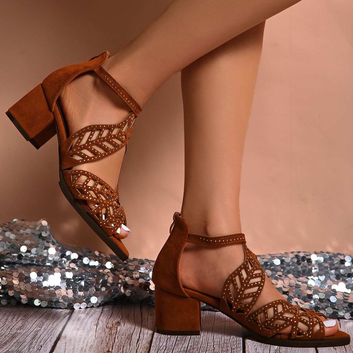Women Summer Wedge Sandals Fashion Fish Mouth Pumps Sexy Hollow Out Shoes