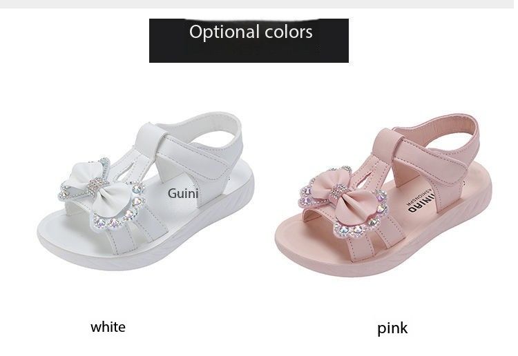 Popular Style Girls Sandals Fashion Little Girls Children Roman Shoes Princess Sandals Soft Sole Big Children Summer