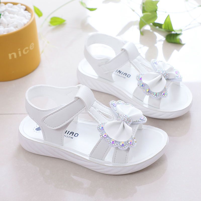 Popular Style Girls Sandals Fashion Little Girls Children Roman Shoes Princess Sandals Soft Sole Big Children Summer
