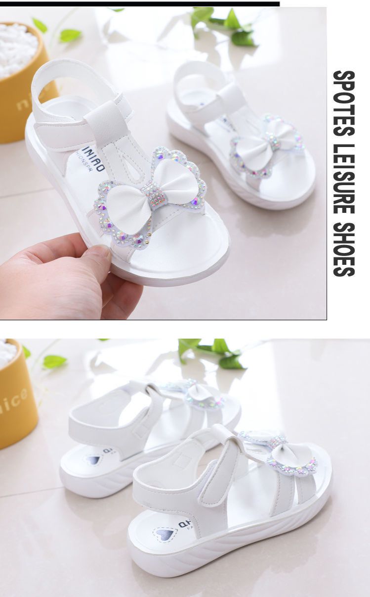 Popular Style Girls Sandals Fashion Little Girls Children Roman Shoes Princess Sandals Soft Sole Big Children Summer