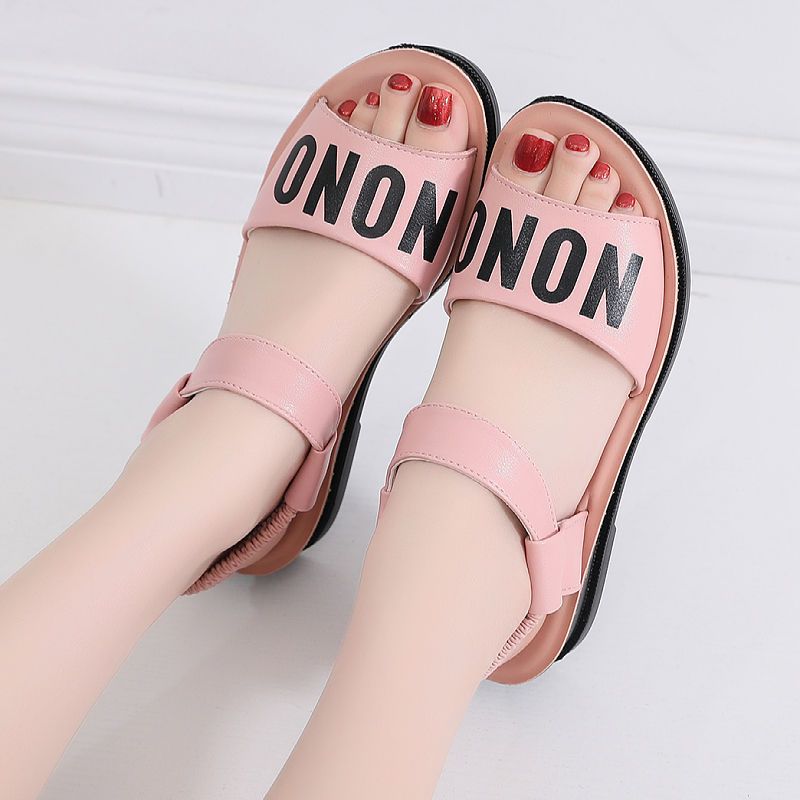Factory wholesale children's custom designer fashion kids summer flat beach sandals for girls England Toddler Europe and America