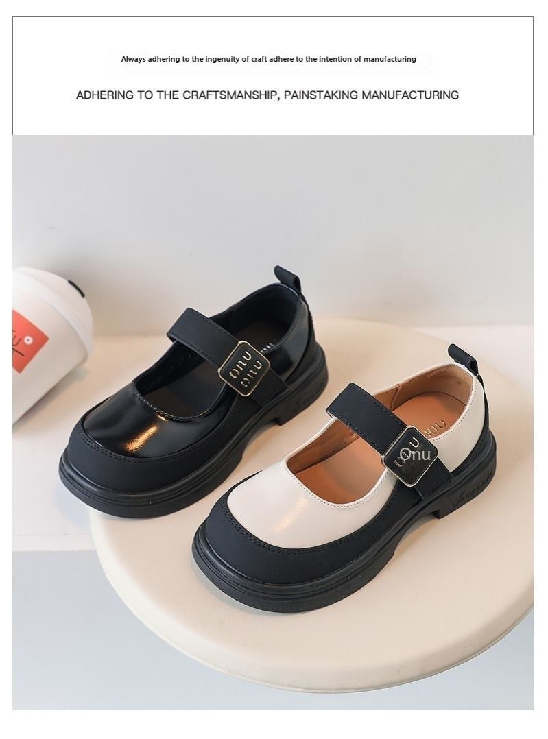 2025 New British Style Princess Shoes Non-slip Soft Sole Color Matching Fashion Single Shoes Girls Shoes