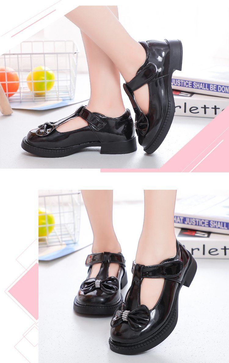 2025 New British Style Princess Shoes Non-slip Soft Sole Color Matching Fashion Single Shoes Girls Shoes