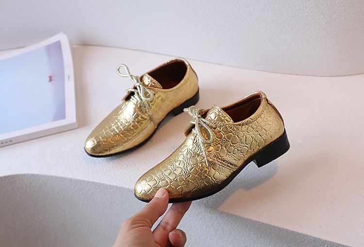 4-15 Years Old Big Kids PU Leather Wedding Shoes Boy Children Shoes 2025